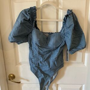 Denim Bodysuit